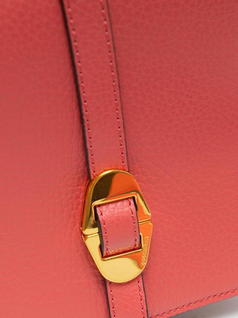 COSIMA Geanta de umar din piele ciocanita merisoare - Genți femei