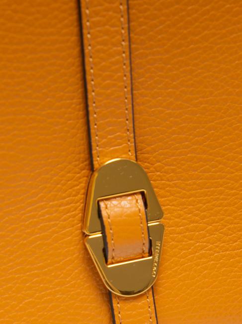 COSIMA Geanta de umar din piele ciocanita paprika - Genți femei