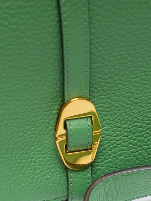 COSIMA Geanta de umar din piele ciocanita mentă - Genți femei