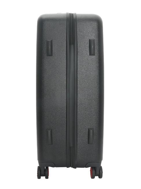 SIGNATURE Cărucior de mărime medie negru roșu - Trolere rigide