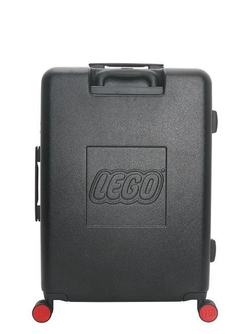 SIGNATURE Cărucior de mărime medie negru roșu - Trolere rigide