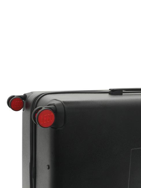 SIGNATURE Cărucior de mărime medie negru roșu - Trolere rigide