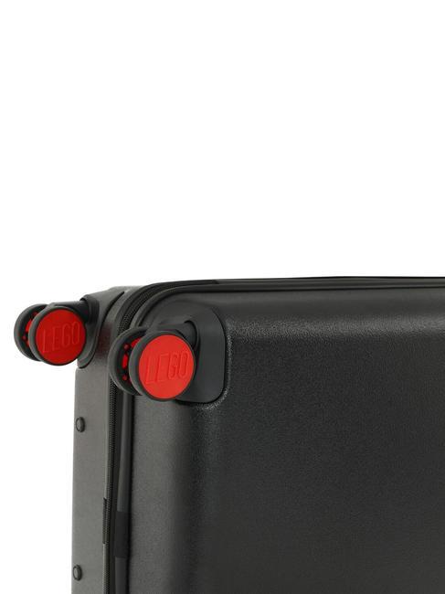 SIGNATURE Cărucior pentru bagaje de mână negru roșu - Bagaje de mână