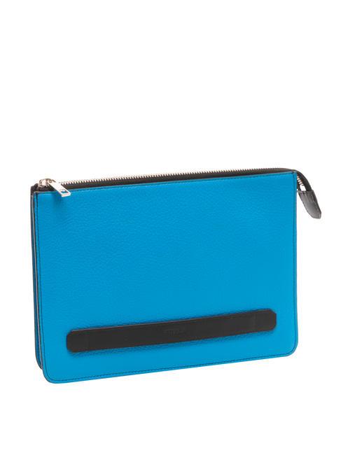 ULISSE clutch St eracle din piele de vițel turcoaz h - Genți femei