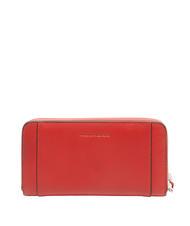 PIQUADRO MUSE Portofel mare cu fermoar din piele RED - Portofele femei - 3