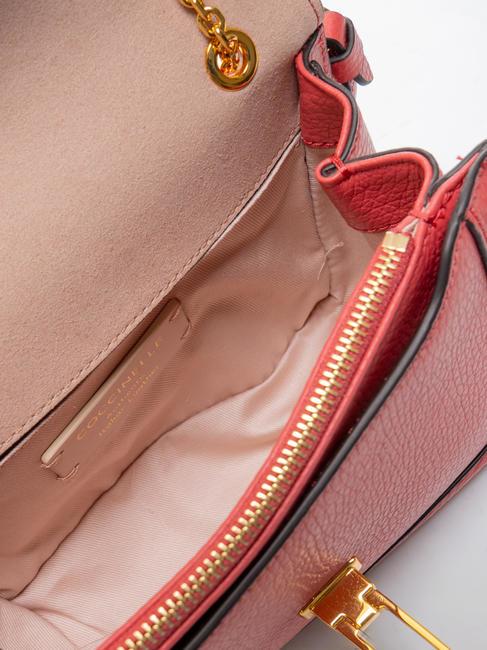 NEW MARVIN TWIST Geanta de umar micro, din piele merisoare - Genți femei