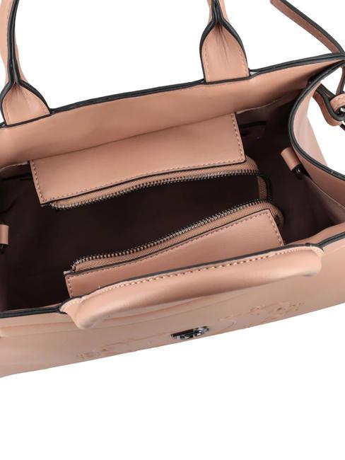 TB LOGO Geanta servieta cu bareta de umar BEIGE - Genți femei