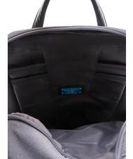 PIQUADRO KLOUT Rucsac din piele si material textil, suport pc 15.6". grigio2 - Rucsacuri pentru laptop - 5