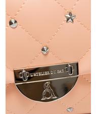 L'ATELIER DU SAC REBECCA Geanta matlasata cu clapa piersică - Genți femei - 3