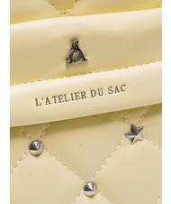 L'ATELIER DU SAC REBECCA Rucsac matlasat var palid - Genți femei - 3