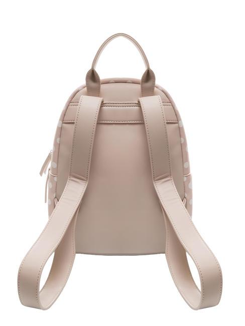 LADY Rucsac cu buline cu eșarfă nisip/alb - Genți femei