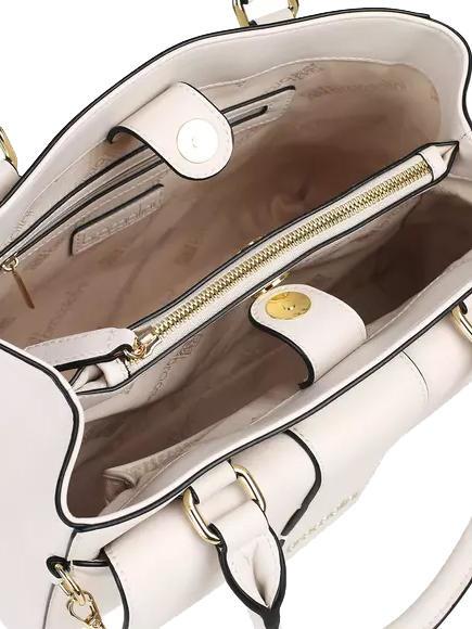 MIRROR  Geanta de mana, cu bareta de umar alb - Genți femei