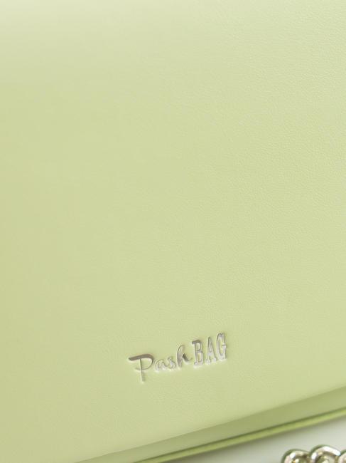 BLUSH Mini geantă de umăr cu clapă verde - Genți femei