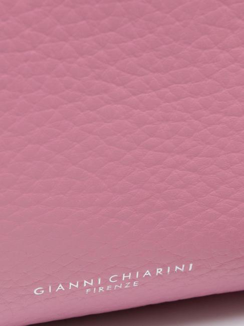 MIA Geanta din piele ciocanita cu curea de umar rosa-natura - Genți femei