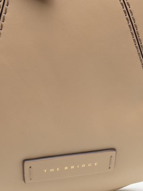 BRIGIDA Geantă hobo de umăr din piele natural abb. aur - Genți femei