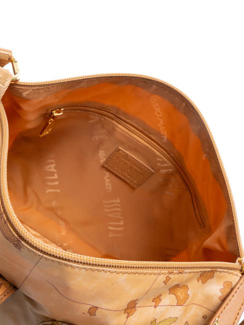 GEO CLASSIC Geanta de umar cu buzunare NATURAL - Genți femei