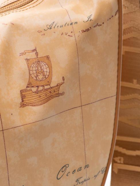 GEO CLASSIC Geantă mare de umăr semilună NATURAL - Genți femei