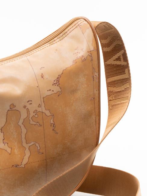 GEO CLASSIC Geantă semilună de umăr mediu NATURAL - Genți femei