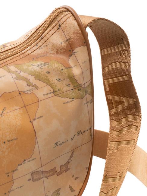 GEO CLASSIC Geantă mică de umăr semilună NATURAL - Genți femei