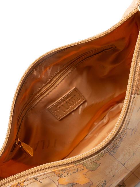 GEO CLASSIC Geantă mică de umăr semilună NATURAL - Genți femei