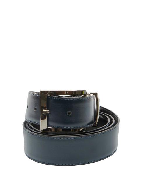 DOUBLEFACE Centura reversibila negru/albastru - Curele