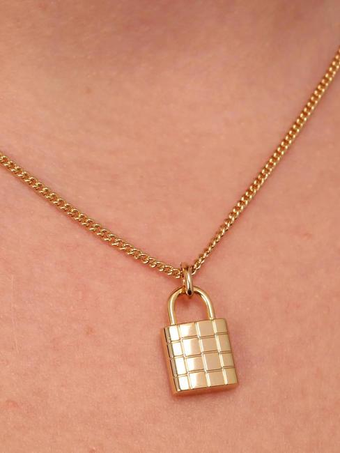 ABBRACCIO Colier cu lacăt aur - Lănțișoare