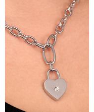 MORELLATO ABBRACCIO Colier cu lanț cu farmec inimă SILVER - Lănțișoare - 3