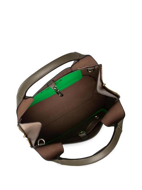 GILDA Geantă tote din piele de vițel romă și st eracle sage c+greige - Genți femei