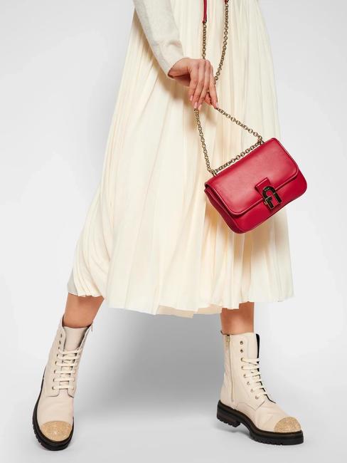 COSY Geanta de umar din piele nappa brunita RUBY - Genți femei