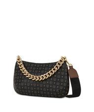 POLLINI HERITAGE Geantă de umăr cu mâner cu lanț negru maro - Genți femei - 2