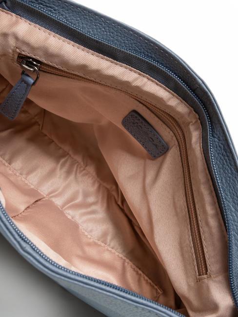 MIMOSA  Geanta de umar, din piele cer albastru - Genți femei