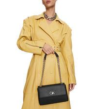 CALVIN KLEIN RE-LOCK  Geantă de umăr/încrucișată logo peste tot - Genți femei - 6