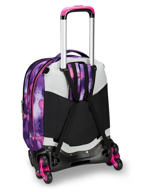 DETACH BUBBLE STREET Troler dublu de rucsac detasabil VIOLET ROSE - Rucsacuri cu role