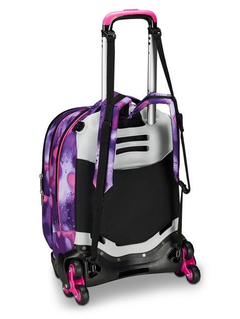 DETACH BUBBLE STREET Troler dublu de rucsac detasabil VIOLET ROSE - Rucsacuri cu role