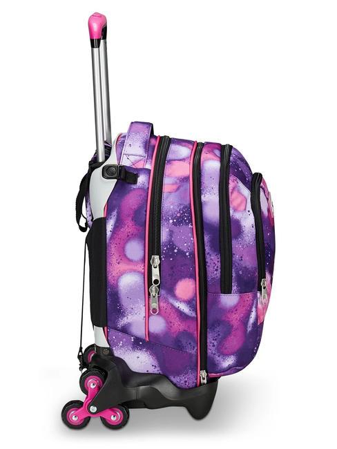 DETACH BUBBLE STREET Troler dublu de rucsac detasabil VIOLET ROSE - Rucsacuri cu role