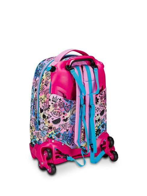 COLORJAM Rucsac troler 3 in 1, detasabil IBIS ROSE - Rucsacuri cu role