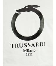 TRUSSARDI 1911 LUX  Tricou din bumbac alb - tricou - 3