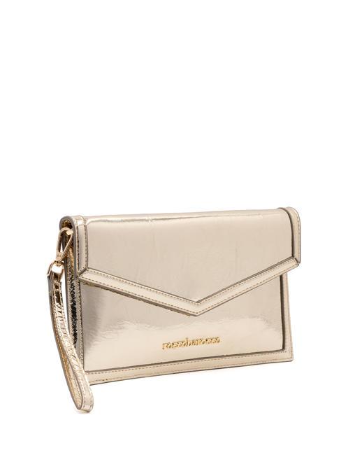 MAIL LEOPARD  Geantă de m&acirc;nă, cu curea de umăr aur - Genți femei