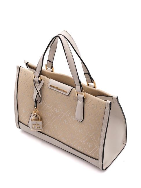 FRIDA  Geanta de mana, cu bareta de umar aproape alb - Genți femei