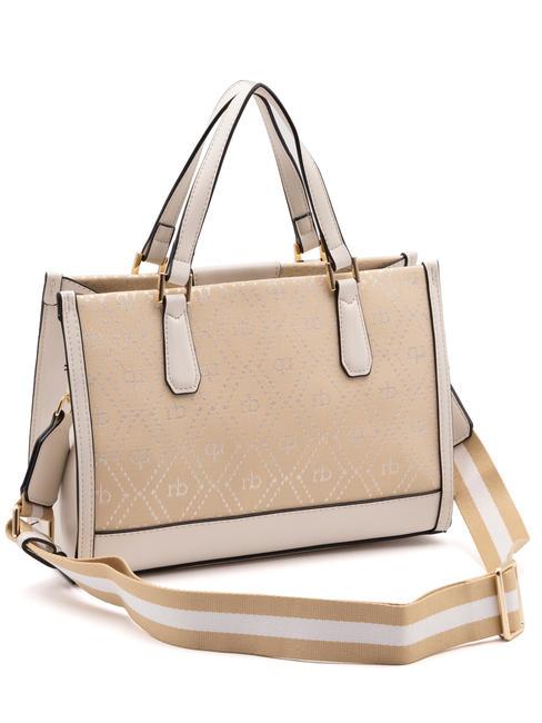 FRIDA  Geanta de mana, cu bareta de umar aproape alb - Genți femei