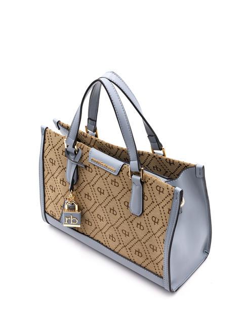 FRIDA  Geanta de mana, cu bareta de umar cer albastru - Genți femei