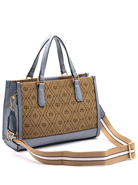 FRIDA  Geanta de mana, cu bareta de umar cer albastru - Genți femei