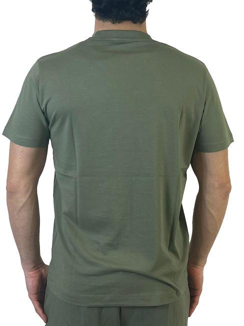 RACHED Tricou din bumbac lichen verde - tricou