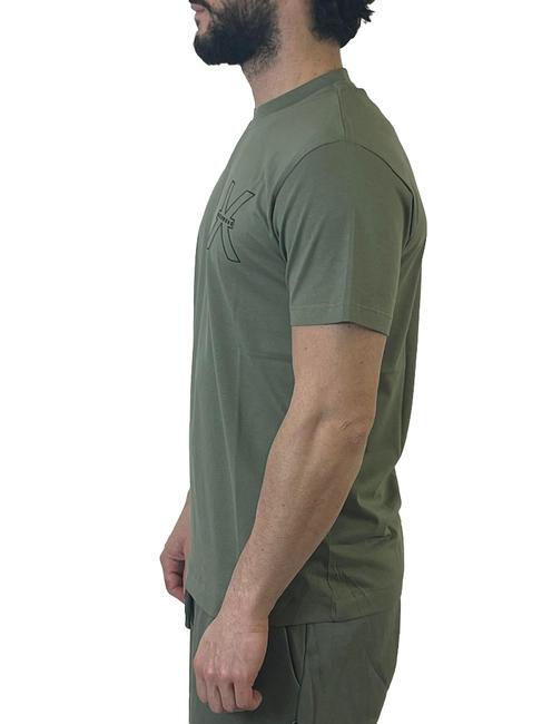 RACHED Tricou din bumbac lichen verde - tricou
