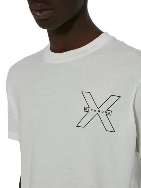 RACHED Tricou din bumbac aproape alb - tricou