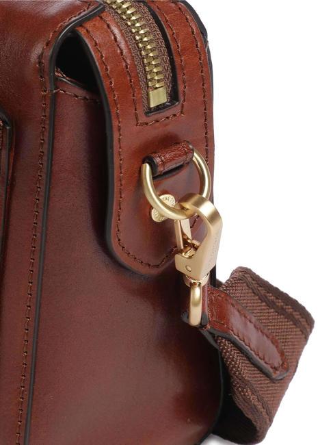 FRIDA Geanta mini de umar, din piele BROWN - Genți femei