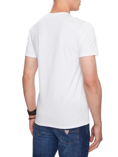 CORE Tricou din bumbac alb purpuriu - tricou