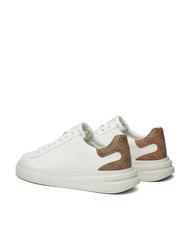 GUESS ELBA  Adidași alb maro ocru - Pantofi bărbați - 3