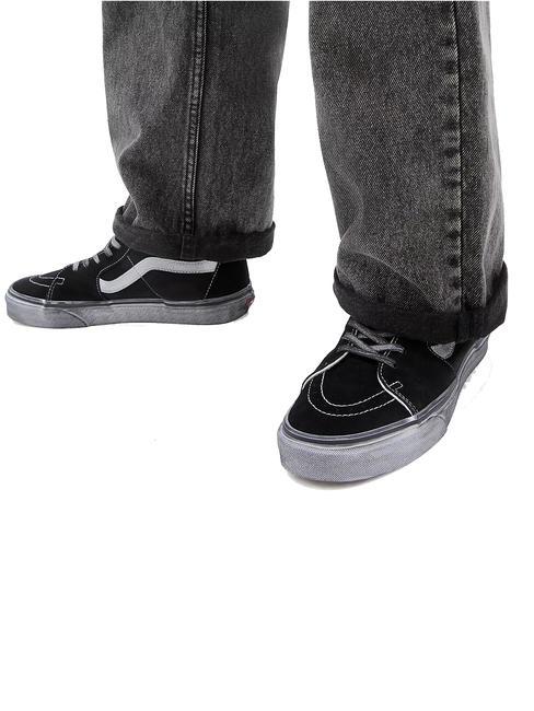 UA SK8-HI Tenisi din piele subliniat alb/negru - Pantofi unisex
