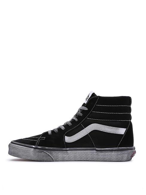 UA SK8-HI Tenisi din piele subliniat alb/negru - Pantofi unisex